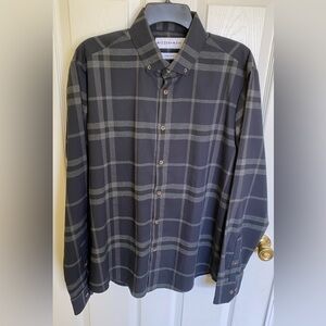 Mizzen + Main Mens L Large Trim Fit Proctor Flannel Shirt Button Down Plaid